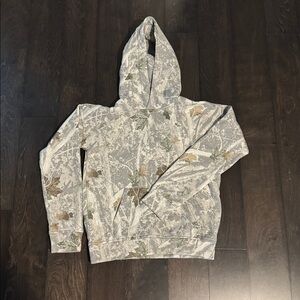Abercrombie Kids Gray and Tan Hoodie